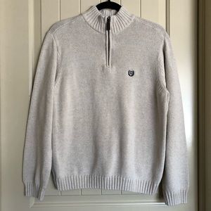 Chaps half zip knit sweater